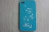 high quality fation hard PC beautiful flower plastic hard bumper case for iphone 4/4s