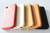 high quality fation mobile phone genuine leather wallet cover for iphone 4/4s