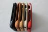 high quality fation mobile phone genuine leatherwallet case for iphone 4