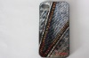 high quality fation mobile phone with relief  abs protective plastic hard cases for iphone 4