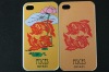 high quality fation mobile phone with relief hard plastic abs bumpercase for iphone 4