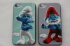 high quality fation mobile phone with relief hard plastic abs for iphone 4 bumper skin