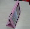 high quality genuine/faux leather folio stand case for  IPAD 2