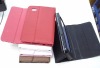 high quality genuine/faux leather folio stand case for  IPAD 2