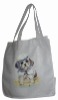 high quality green life white rPET shopping bag