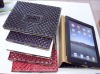 high quality  leather folio briefcase/bag for  IPAD 2 with diamond grain