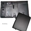 high quality leather portfolio/blace portfolio/a5 portfolio