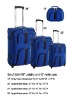 high quality luggage trolley with fashional cosmetic bag set