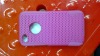 high quality mesh hybrid hard silicon rubber gel skin case cover for iphone4