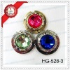 high quality plating gold/silver round handbag holder with rhinestone