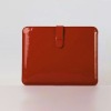 high quality red leather case for ipad