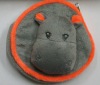 hippo coin purse,coin bag,coin case,plush coin bag