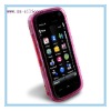 hot Pink Diamond Pattern Design TPU GEL Silicone Case for Nokia 5800