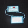 hot Products soft PVC luggage tag/baggage tag