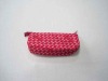 hot latest mini red pu pen bag polyester pen bag