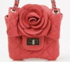 hot pink shoulder handbag