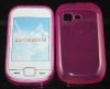 hot pink tpu protector skin case for Samsung S3370
