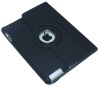 hot promotion gift 360 degree rotated leather case for iPad2 promotion