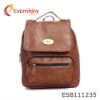 hot sale lady leather backpack bag