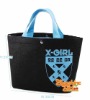 hot sale large volume black tote bag