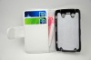 hot sale leather mobilephone case for blackberry 9700 white