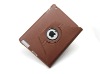 hot sale!!newest design leather case for ipad 2- 360 degree rotating