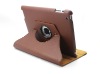hot sale!!newest design leather case for ipad 2- 360 degree rotating