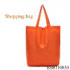 hot sale orange folding shopping bag with button