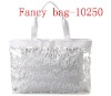 hot sale white PVC handle bag