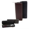 hot sell fashion accessories genuine leather pen case - for 2 pens