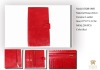 hot sell fashion ladies leather wallet with anti-bacterial function