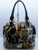 hot sell fashionable ladies handbags with customized printing