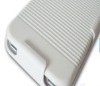 hot sell white case swivel clip holster + back door  for iphone4