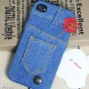 hot selling For Iphone4 Case PC case,PC jean case New Design K673