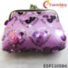 hot selling and special purple shining purple wallet