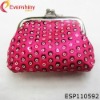 hot selling and special red shining small wallet purse