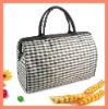 imitation leather colors grid travel bag (DYJWTVB-022)