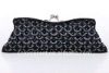 iridescent beaded evening clutch bag