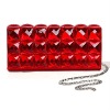 iridescent beaded evening clutch bag