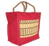 jute cane handle bag