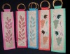 jute wine bottle bag holder