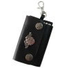 key chain holder purse in leather material,Logo customized
