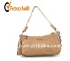 khaki genuine Leather Fashion Lady Handbag /shoulder bag