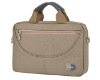 khaki nylon 11" notebook case for women