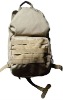 khaki nylon army water backpack bag