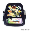 kids cartoon school backpack bag with a pvc zipper pocket