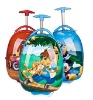 kids hard shell plastic wheeled trolley luggage