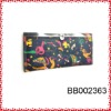 kintted rectangle ladies money clip pu wallets
