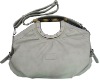 ladies beige pu shoulder handbag 2011