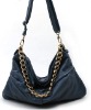 ladies blue fashion leather handbags